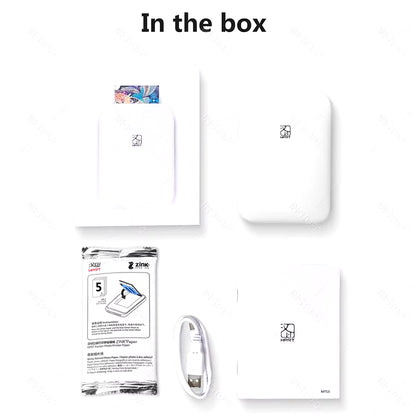 MT53 Color Photo Portable Printer Mobile Phone Mini Handheld Pocket Wifi Bluetooth Printing Machine 2X3 Inch Sticky-Backed Paper